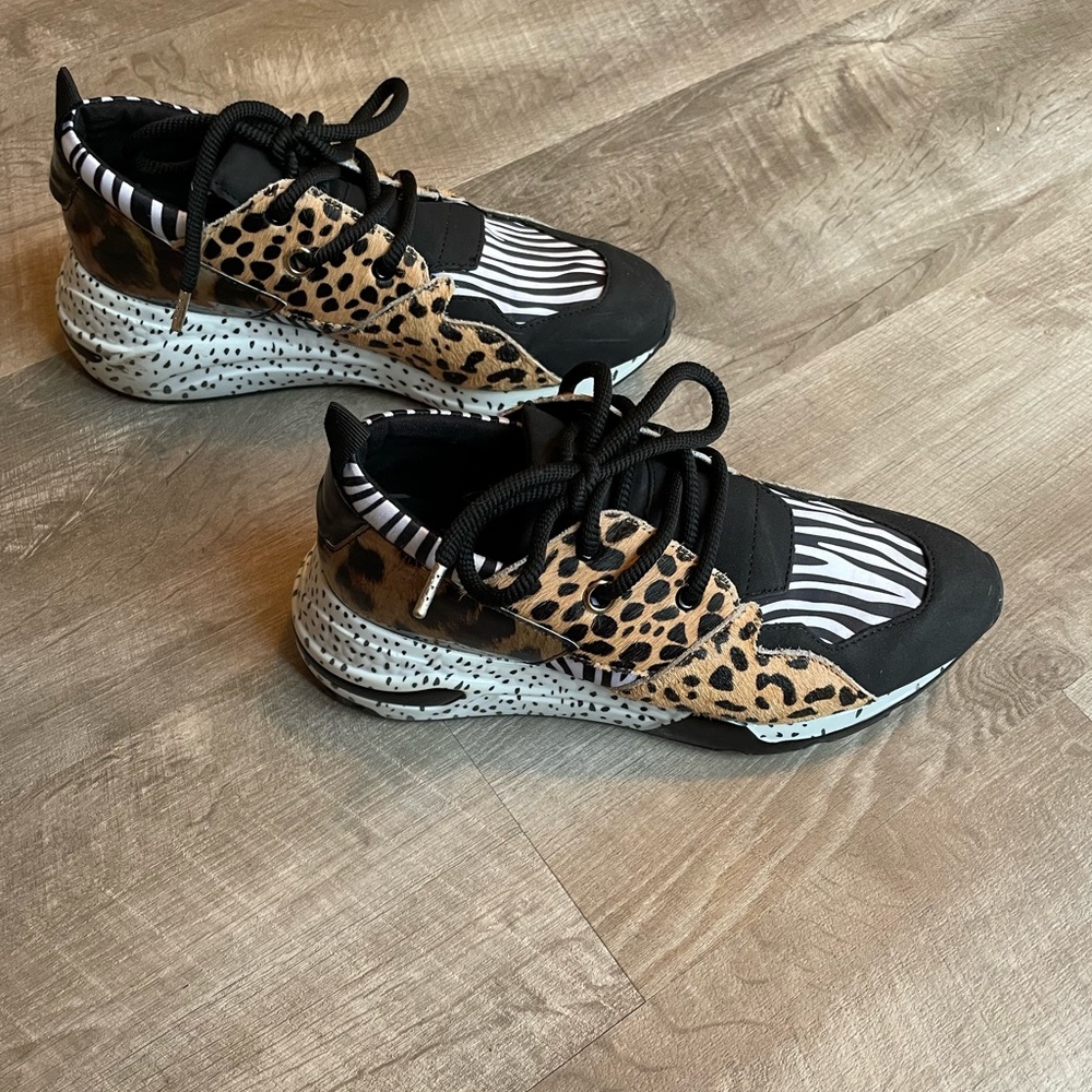Steve Madden animal print sneakers